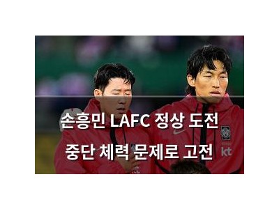 손흥민 LAFC 정상 도전 중단 체력 문제로 고전