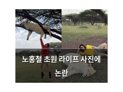 노홍철 초원 라이프 사진에 논란