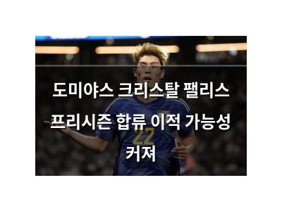 도미야스 크리스탈 팰리스 프리시즌 합류 이적 가능성 커져