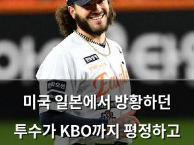 미국 일본에서 방황하던 투수가 KBO까지 평정하고 WBC 꿈도 이뤘다