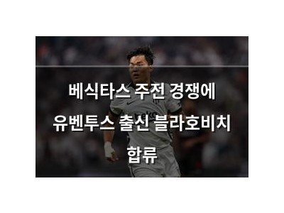 베식타스 주전 경쟁에 유벤투스 출신 블라호비치 합류
